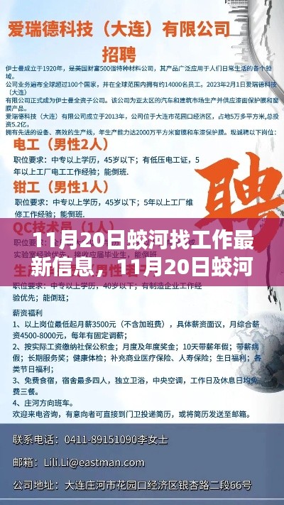 11月20日蛟河求职招聘最新动态,找工作信息汇总