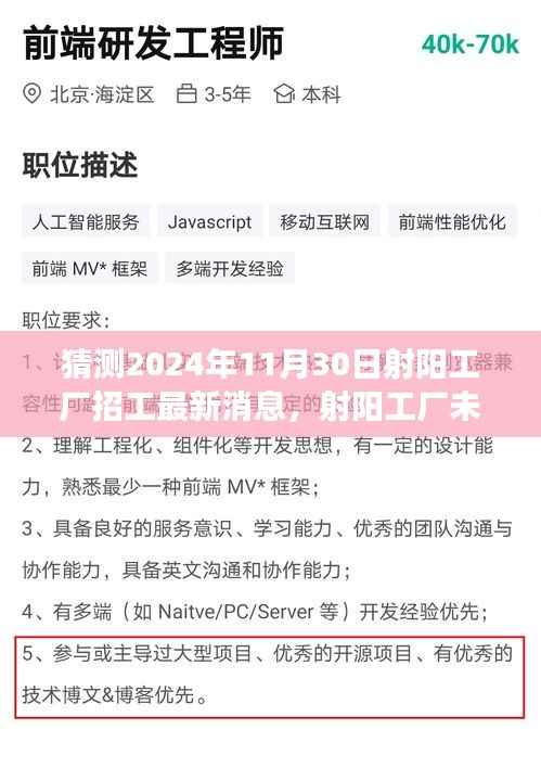 射阳工厂招工最新动态,展望2024年招工趋势及未来预测(独家猜测)