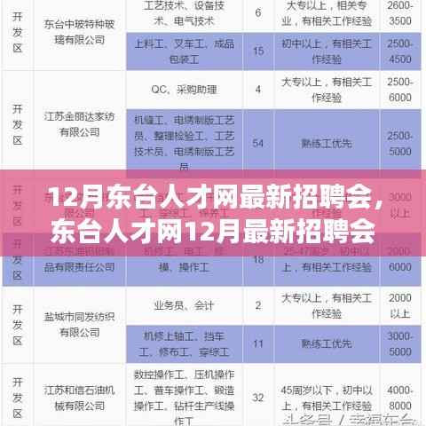 东台人才网12月招聘会,与自然美景相遇,寻找内心平和的职场之旅